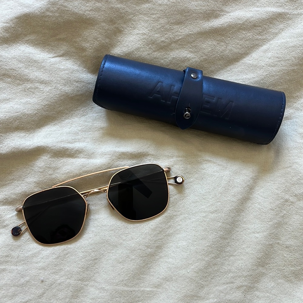 Ahlem Concorde Sunglasses w/ Navy Blue Case
